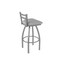 Holland Bar Stool Co OD411 Jackie Low Back Stainless Steel 25 Swivel Outdoor Counter Stool with Breeze Sidewalk Seat OD41125SSOD006 - alternate 3